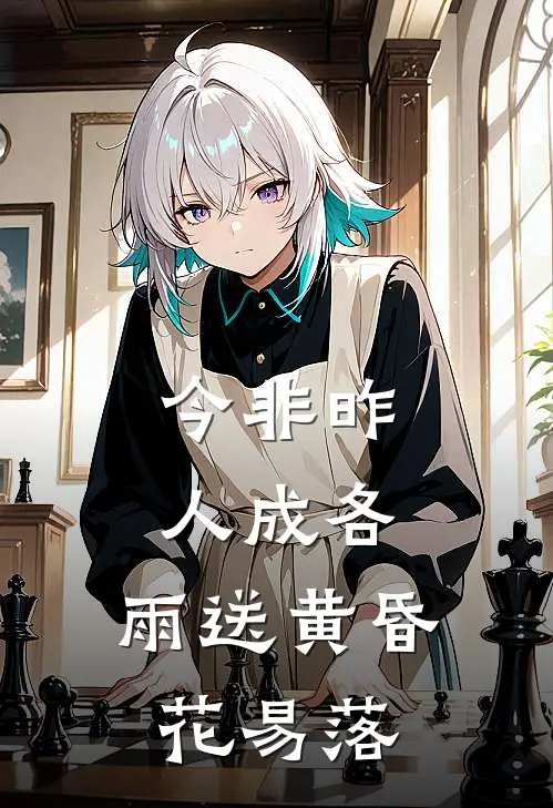 今非昨,人成各,雨送黄昏花易落